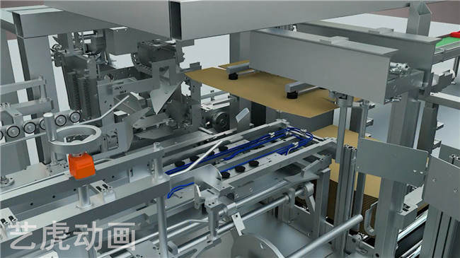 三維機械生產線動畫 三維機械生產線動畫