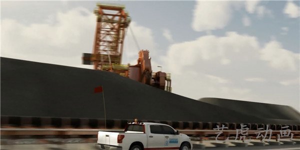 重工業(yè)建設交通運輸鐵路擴建工程施工動畫 (3)